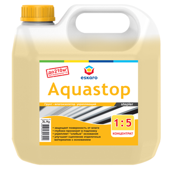 картинка Грунт укрепляющий, концентрат 1:4  "Eskaro Aquastop Stepler" от магазина Тендент