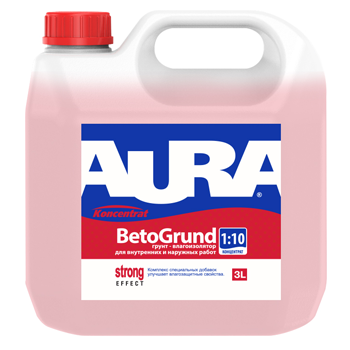 картинка Грунт-влагоизолятор для внутренних и наружных работ, концентрат 1:10 "AURA BETO GRUND" от магазина Тендент