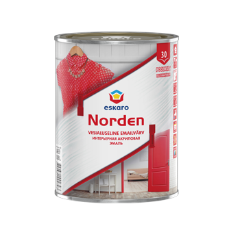картинка Эмаль акриловая, полуматовая  "Eskaro Norden 30", ОСНОВА TR от магазина Тендент