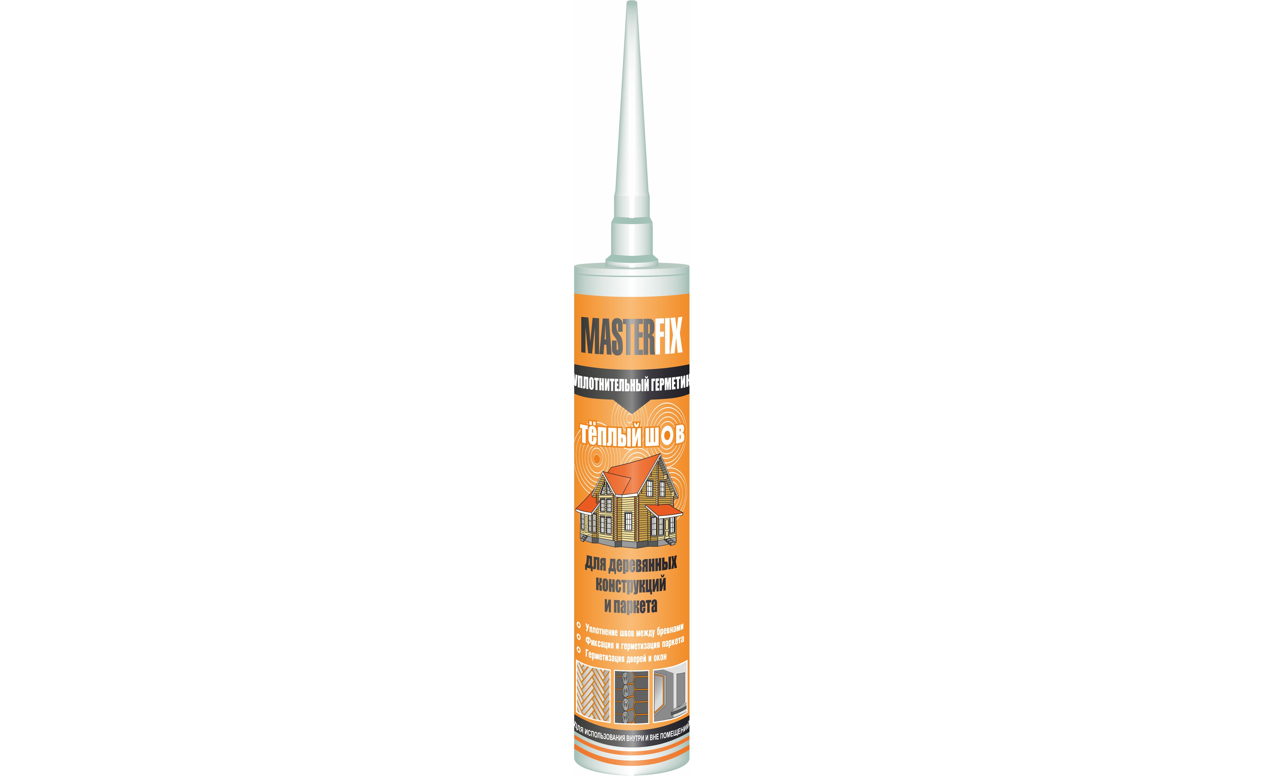 картинка Masterfix «Теплый шов» уплотнительный герметик для деревянного дома от магазина Тендент