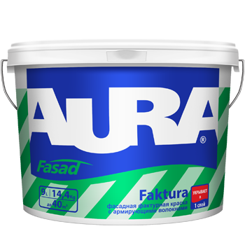 картинка Фасадная фактурная краска с армирующими волокнами "AURA Fasad Faktura" магазин Тендент являющийся официальным дистрибьютором в России картинка Фасадная фактурная краска с армирующими волокнами "AURA Fasad Faktura" от магазина Тендент