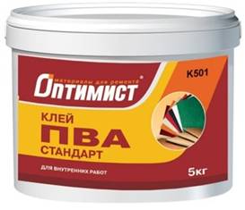 картинка Клей К501 ОПТИМИСТ ПВА магазин Тендент являющийся официальным дистрибьютором в России картинка Клей К501 ОПТИМИСТ ПВА от магазина Тендент