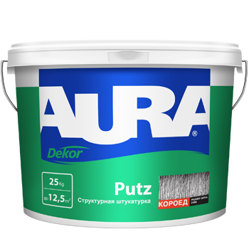 картинка Структурная акриловая штукатурка "Aura Putz Decor" для внутренних и наружных работ, структура "короед" от магазина Тендент