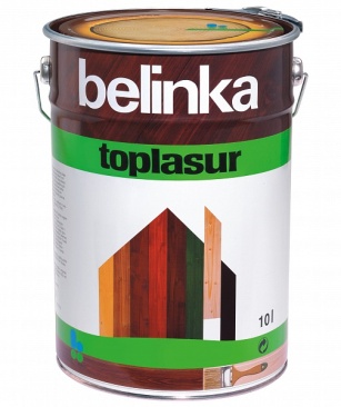картинка Краска-лазурь для декоративной отделки и защиты древесины Belinka Toplasur от магазина Тендент
