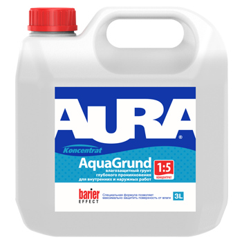 картинка Грунт влагоизолятор, концентрат 1:5  "Aura Aqua Grund" от магазина Тендент