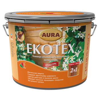 картинка Универсальный декоративный антисептик "AURA Ekotex Etalon" от магазина Тендент