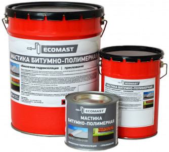 картинка ECOMAST Мастика битумно-полимерная, 21,5 л от магазина Тендент