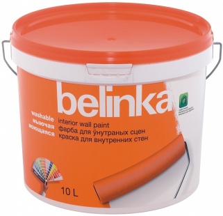 картинка Belinka моющаяся краска для внутренних стен и потолков от магазина Тендент