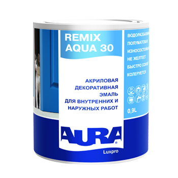 картинка Акриловая эмаль "AURA  LUXPRO REMIX AQUA 30" от магазина Тендент