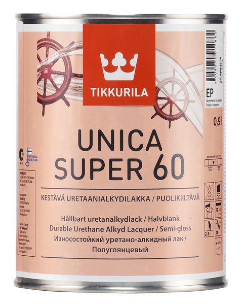 картинка Лак универсальный UNICA SUPER 60 полуглянцевый от магазина Тендент