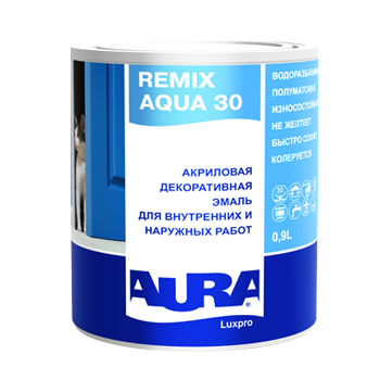 картинка Акриловая эмаль "AURA LUXPRO REMIX AQUA 30 основа TR" магазин Тендент являющийся официальным дистрибьютором в России картинка Акриловая эмаль "AURA LUXPRO REMIX AQUA 30 основа TR" от магазина Тендент
