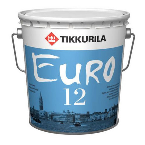 картинка Краска интерьерная EURO 12 полуматовая от магазина Тендент