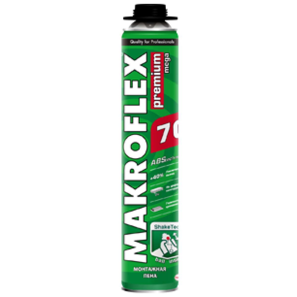 картинка Пена монтажная Makroflex Shaketec Premium Mega 70 870мл Макрофлекс от магазина Тендент