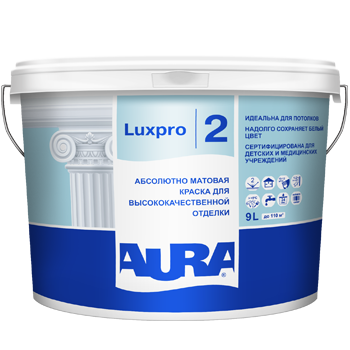 картинка Абсолютно матовая краска для высококачественной отделки "AURA LUXPRO 2" магазин Тендент являющийся официальным дистрибьютором в России картинка Абсолютно матовая краска для высококачественной отделки "AURA LUXPRO 2" от магазина Тендент
