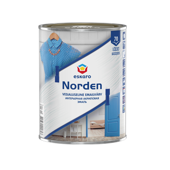 картинка Эмаль акриловая, полуглянцевая "Eskaro Norden 70" магазин Тендент являющийся официальным дистрибьютором в России картинка Эмаль акриловая, полуглянцевая "Eskaro Norden 70" от магазина Тендент