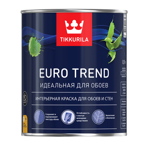 картинка Краска для обоев и стен EURO TREND матовая от магазина Тендент