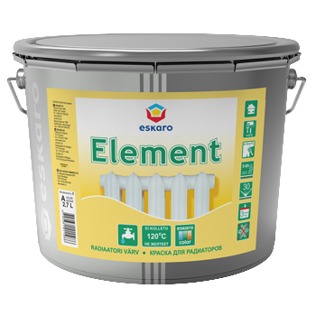 картинка Эмаль акриловая для отопительных батарей "Eskaro Element п/мат" 0,45л от магазина Тендент