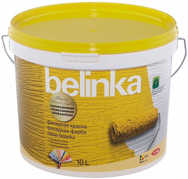 картинка Belinka самоочищающаяся силоксановая фасадная краска для минеральных поверхностей от магазина Тендент